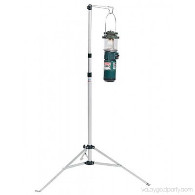 (2) COLEMAN Multi-Purpose Durable Aluminum Camping Lantern Stands w/ Carry Case